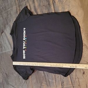FRIENDS juniors large 11/13 flowy tshirt same day shipping